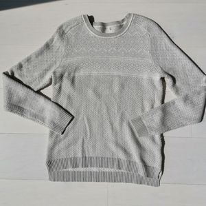 GAP Cotton fair isle knit sweater Worn once grey